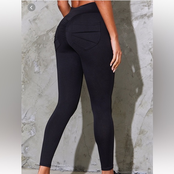PrettyLittleThing Black Leggings - Picture 1 of 4